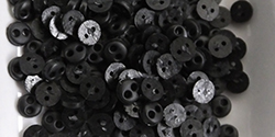 4mm buttons - black