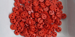 4mm buttons - red