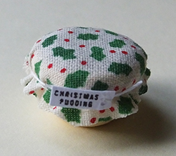 Christmas pudding with covered top