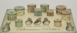 Set of 10 vintage Beatrix Potter boxes (kit)