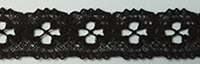 English lace, black, 15mm wide