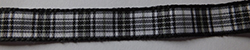 Black and white tartan ribbon