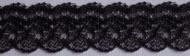 Nylon angel lace, 3/8" wide (9.5mm) - black