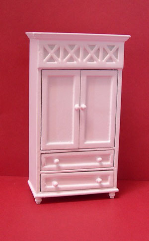 24th scale white armoire