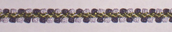 Two-tone double loop braid - lilac/grape