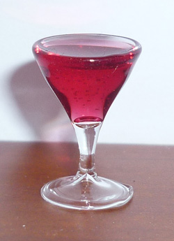 Cocktail in glass: campari soda