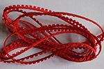 Mini picot braid - red
