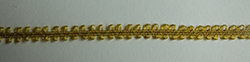 Double eyelash picot braid - gold