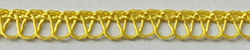 Rayon loop braid - yellow