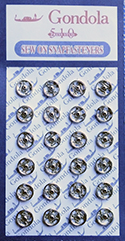 5mm snap fasteners for dolls clothes - silver