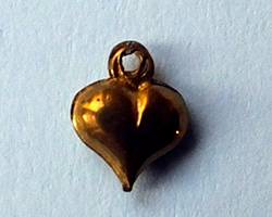 Antique gold heart