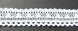 Fine English lace 10mm wide - white