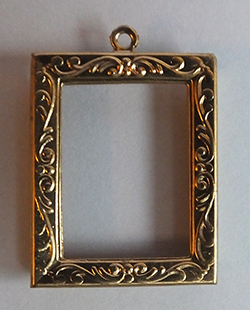 Gold metal picture frame