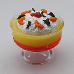 Trifle in a glass bowl