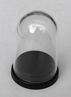 Small clear plastic dome