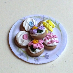 A plate of pretty Easter biscuits