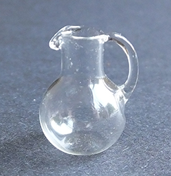Small clear glass jug
