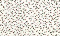 Floral ivory & grey 100% cotton fabric