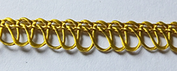 Rayon loop braid - antique gold