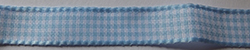 Pale blue check ribbon
