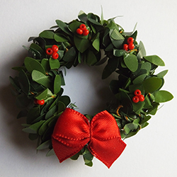 Christmas wreath with berries
