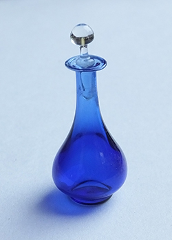 Bristol blue glass decanter
