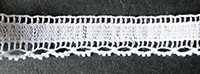 French lace 3/8" wide (9.5mm) - white